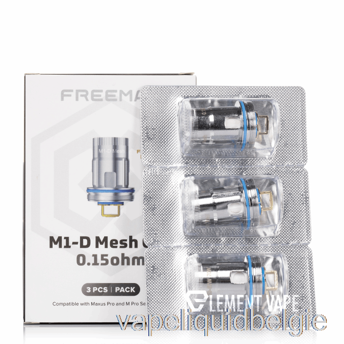 Vape België Freemax M1-d Mesh Vervangingsspoelen 0.15ohm M1-d Mesh Spoelen